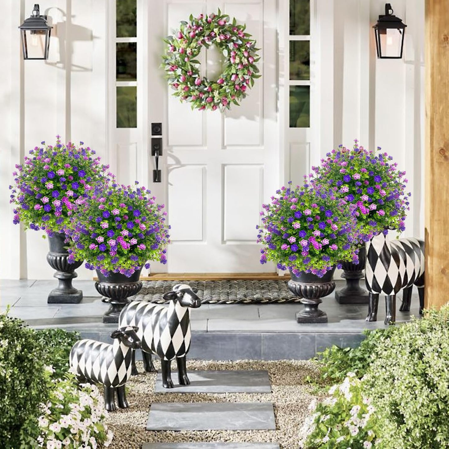 🔥Artificial potted trees with ground stakes