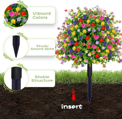 🔥Artificial potted trees with ground stakes