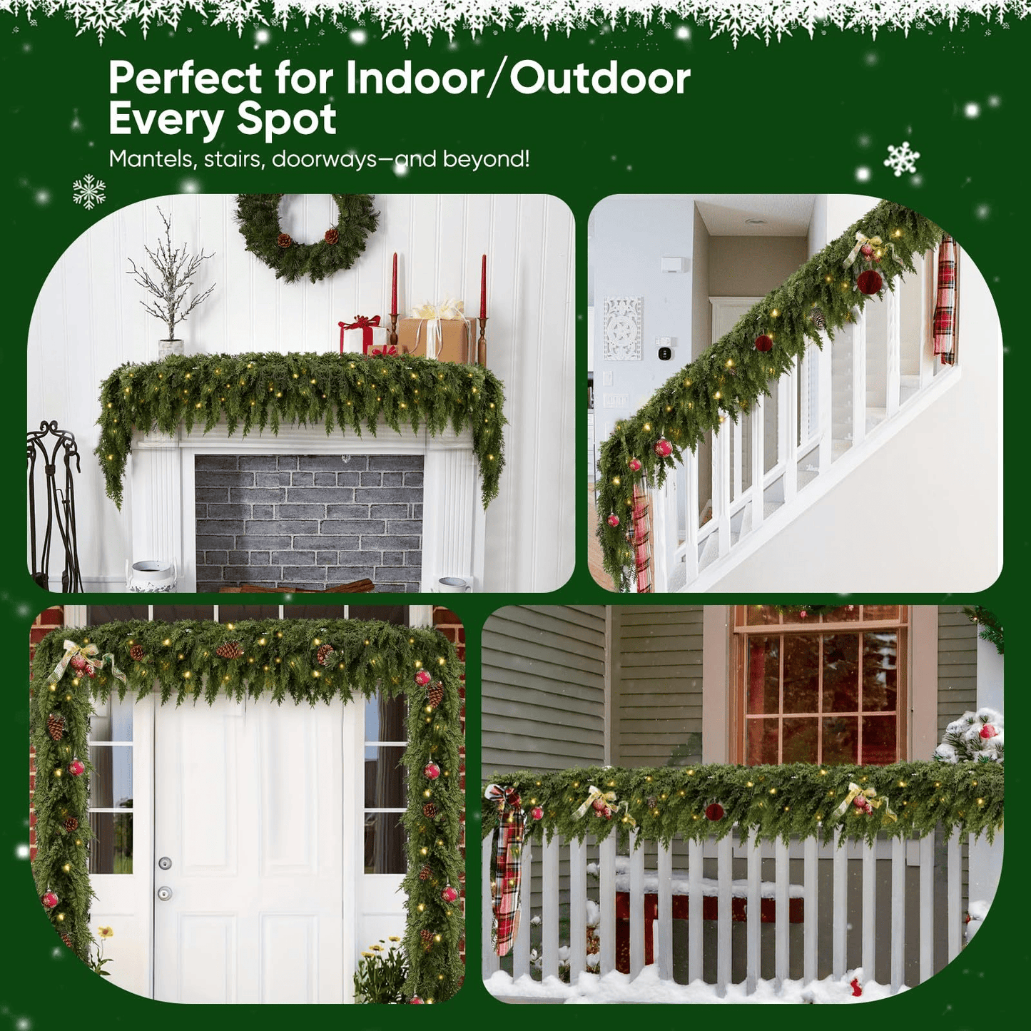 🏆2026 HOT SALE💥Christmas Cedar Garland