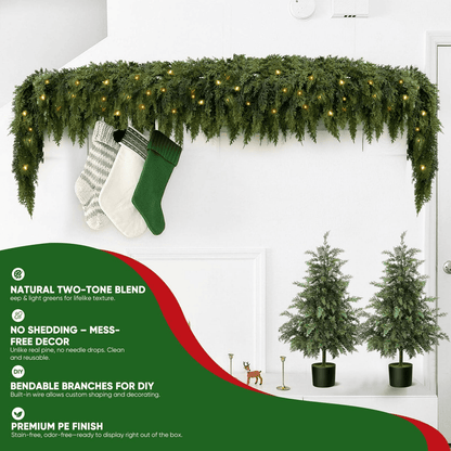 🏆2026 HOT SALE💥Christmas Cedar Garland