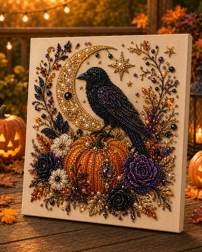 🔥Halloween Early Bird Sale🎃✨ Halloween Pearl Art DIY Kit – Turn Tiny Pearls into Spooky-Cute Magic