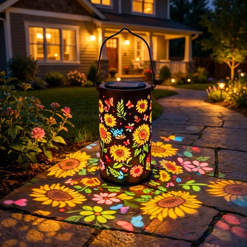 Hot Sale🔥Colorful Sunflower Glow Solar Garden Lantern