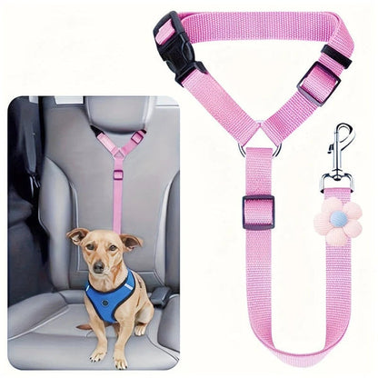 2-in-1 Dog Car Seat Belt& Walking Leash