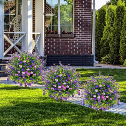 🔥Artificial potted trees with ground stakes