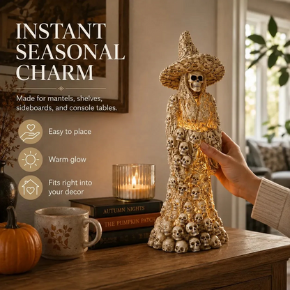 🔥Halloween Early Bird Sale🎃Skeleton Witch Ornament