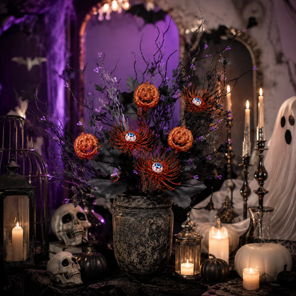 🔥Halloween Early Bird Sale🎃|🖤 Dark Gothic Halloween Stems – Instant Spooky Elegance for Any Vase or Mantel