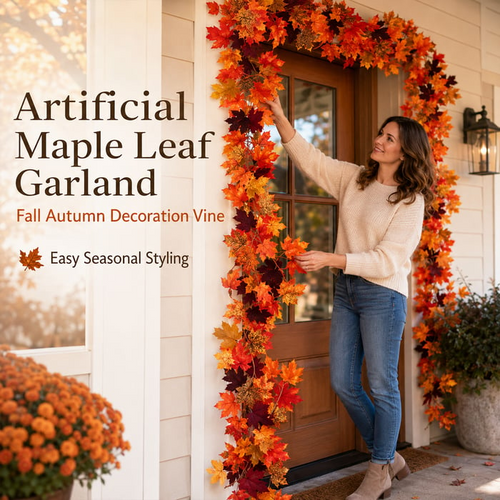 Artificial Maple Leaf Garland – Fall Autumn Decoration Vine