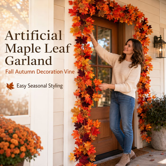 Artificial Maple Leaf Garland – Fall Autumn Decoration Vine
