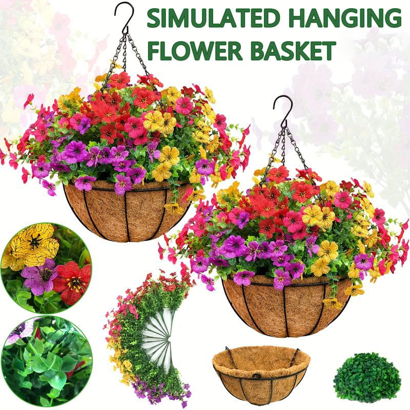🔥Last Day Each Only $4.99🔥UV Resistant Look Real Colorful Spring Flowers