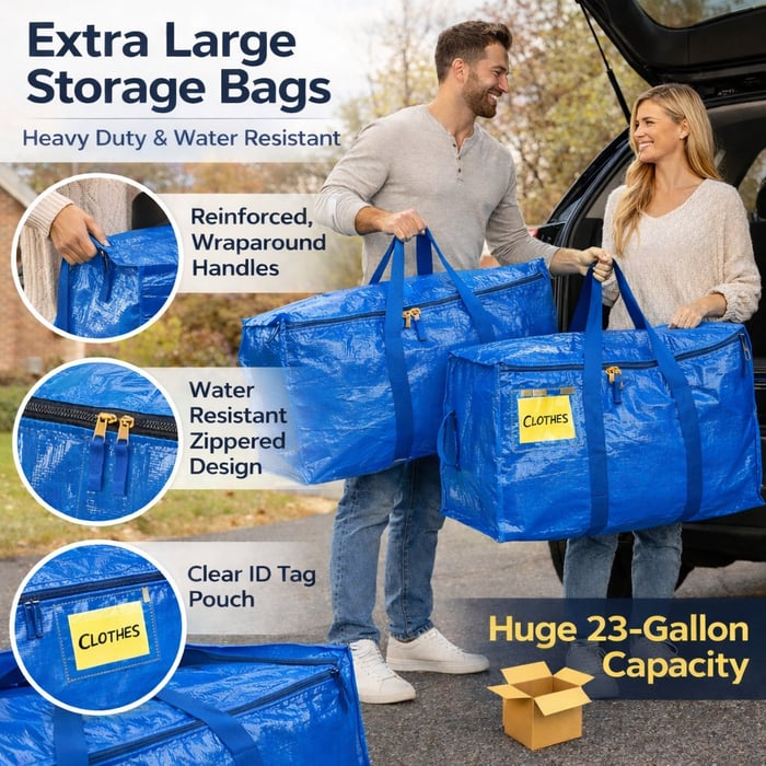 🧳Back to school sale 🔥Extra Large Moving & Storage Bag 🔥