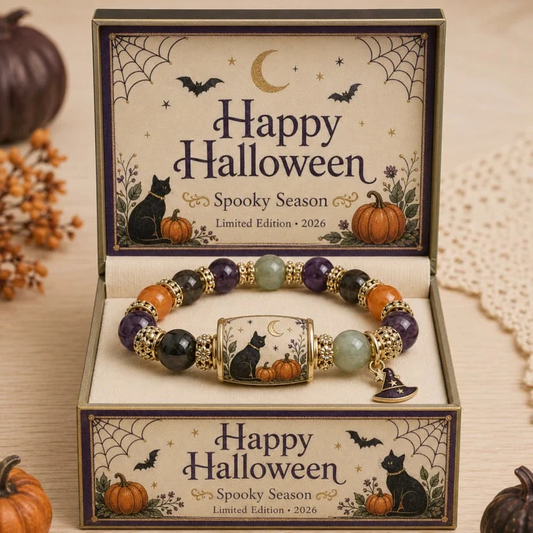 🔥Halloween Early Bird Sale🎃 Limited Edition Halloween Beaded Bracelet Set | Spooky Cute Gift Jewelry