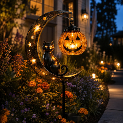 🎃 Halloween Early Bird Sale | 60% OFF Pumpkin Moon Garden Stake Light