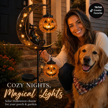 🎃 Halloween Early Bird Sale | 60% OFF Pumpkin Moon Garden Stake Light