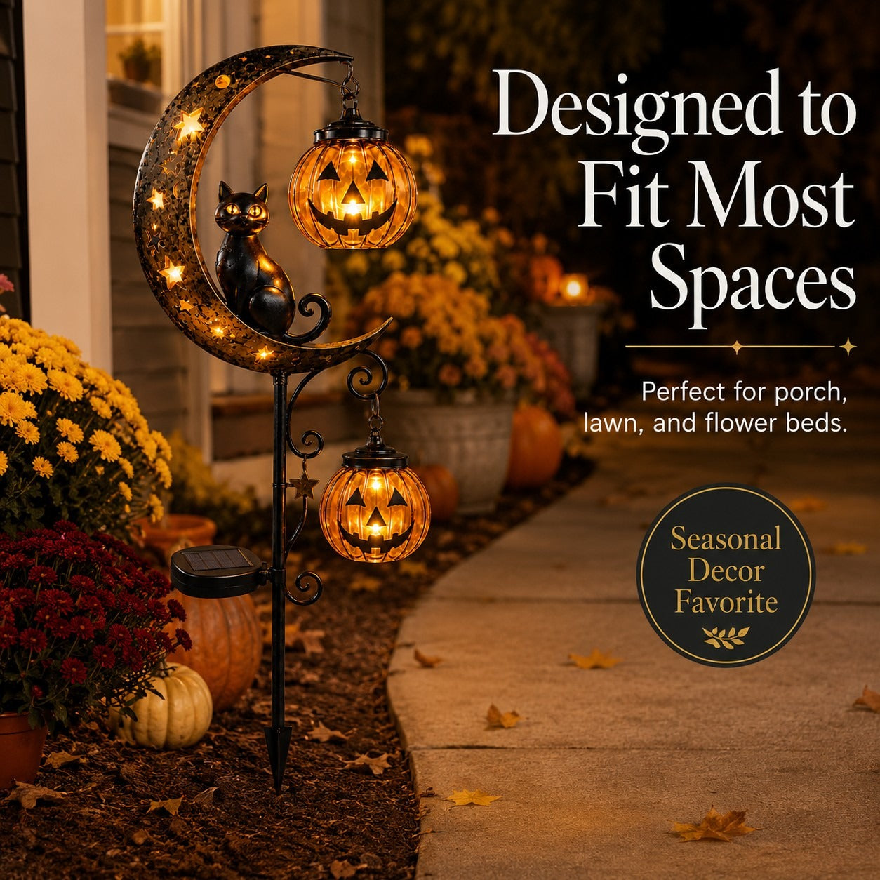 🎃 Halloween Early Bird Sale | 60% OFF Pumpkin Moon Garden Stake Light