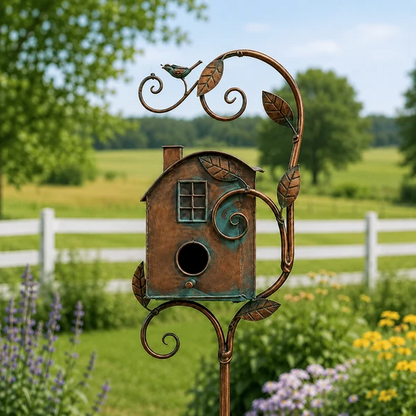 Sola Handmade Iron Birdhouse