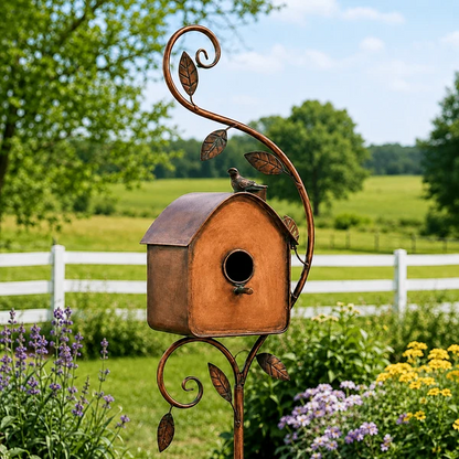 Sola Handmade Iron Birdhouse