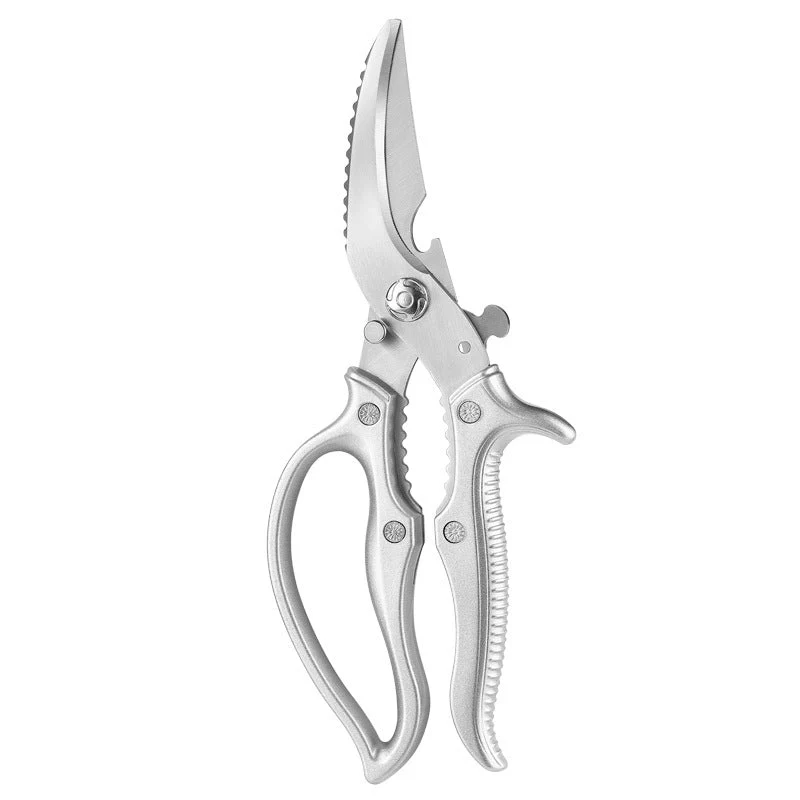 Heavy-Duty Multifunction Kitchen Shears-4-in-1Tool With Fish Scaler, Bottle Opener & Safety Lock