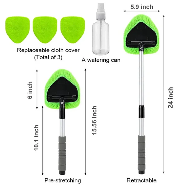 Extensible Windshield Cleaning Kit