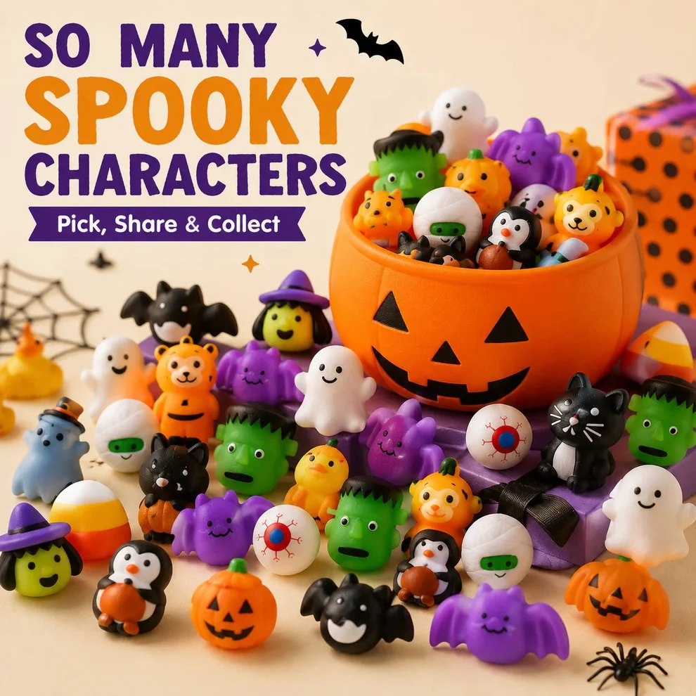30PCS Halloween Mochi Squishy Toys
