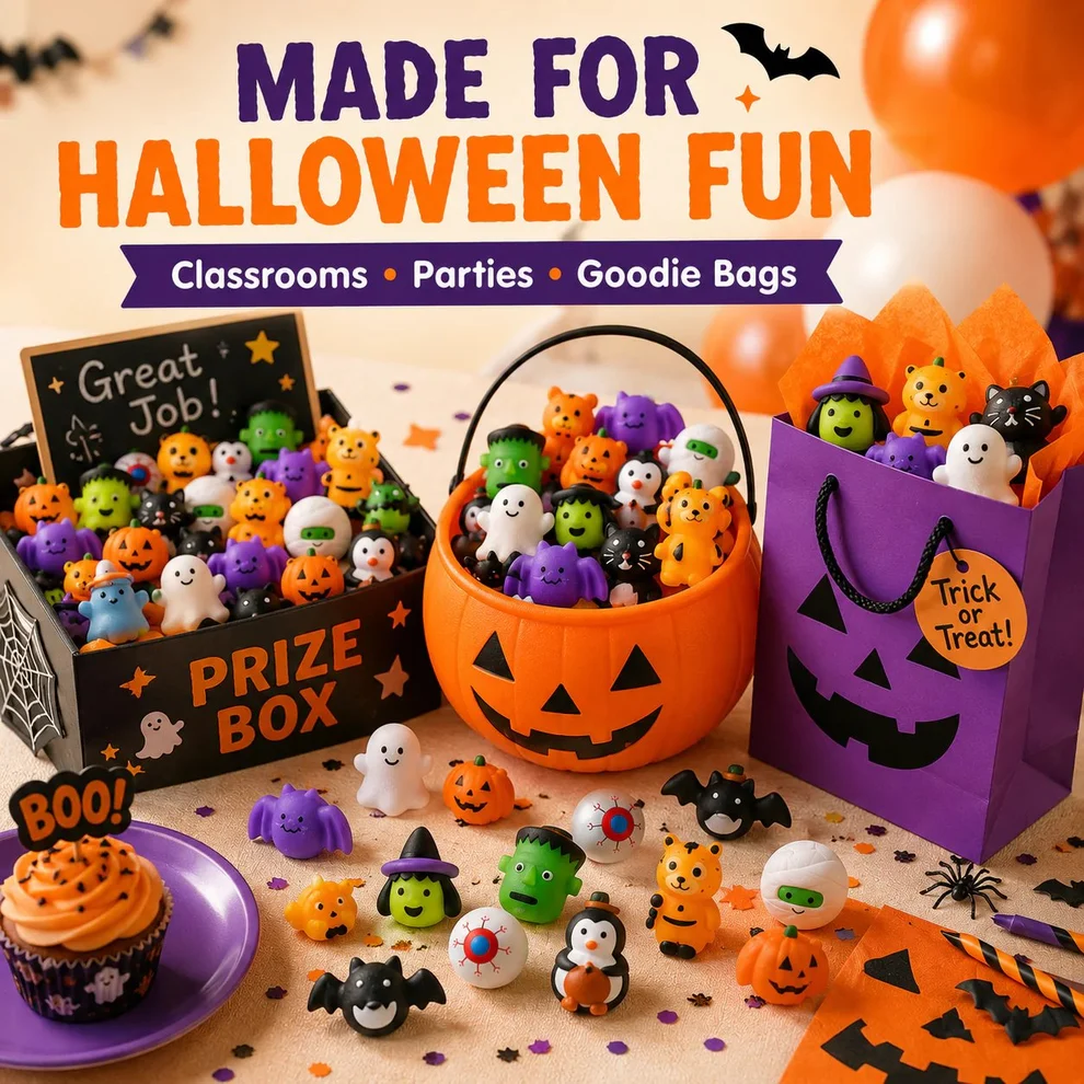 30PCS Halloween Mochi Squishy Toys