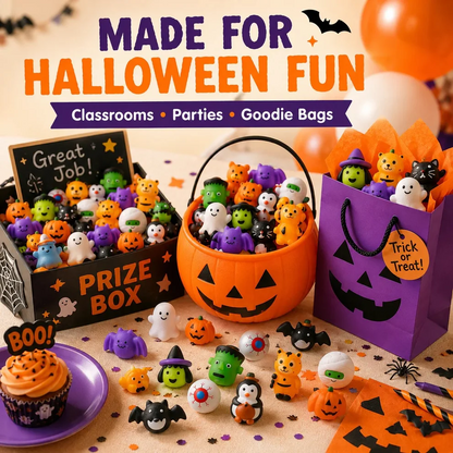 30PCS Halloween Mochi Squishy Toys