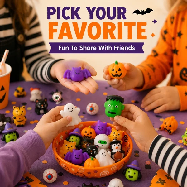 30PCS Halloween Mochi Squishy Toys