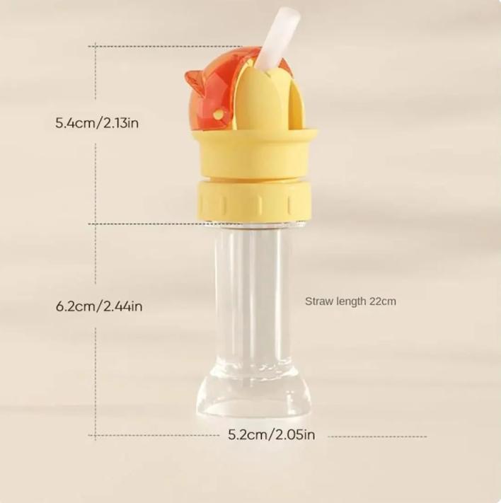 2-in-1 Dual-Caliber Mineral Water Bottle Straw Lid