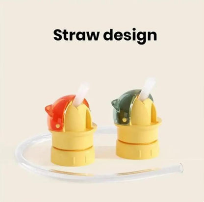 2-in-1 Dual-Caliber Mineral Water Bottle Straw Lid