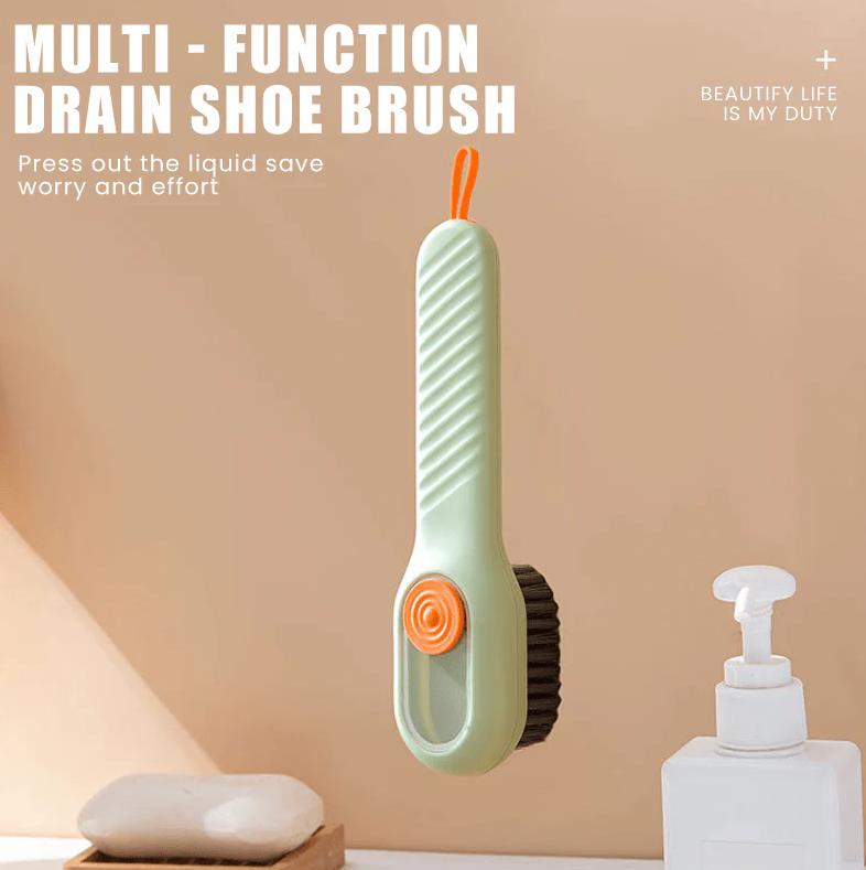 Press Type Liquid Storage Laundry & Shoe Cleaning Brush