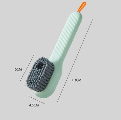 Press Type Liquid Storage Laundry & Shoe Cleaning Brush