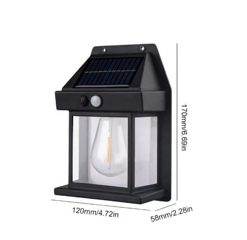 Solar Motion Sensor Wall Light | Waterproof Outdoor Decor Lamp