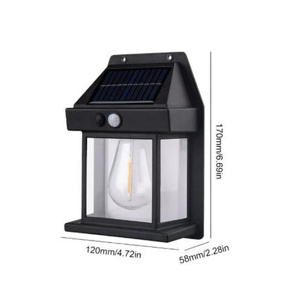 Solar Motion Sensor Wall Light | Waterproof Outdoor Decor Lamp