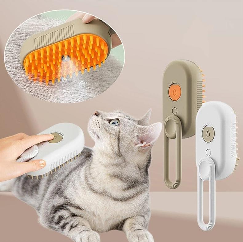 3 In 1 Spray Pet Brush, No-Wash Massage Groomer