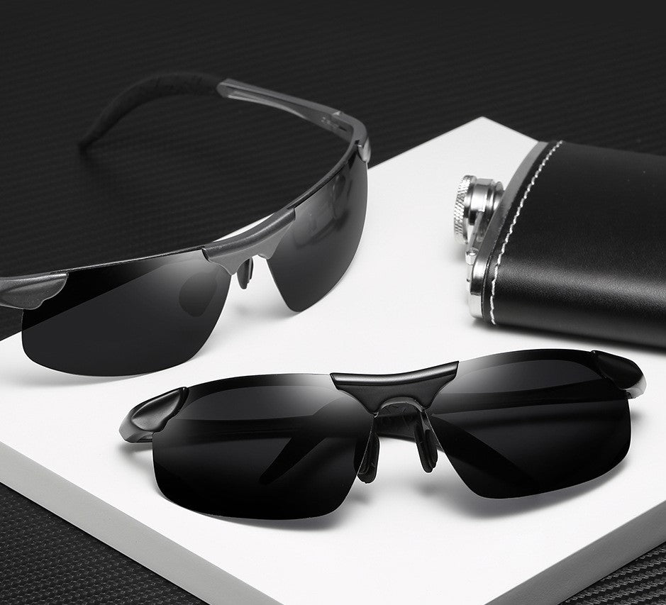 New stylish anti-glare polarized photochromic sunglasses