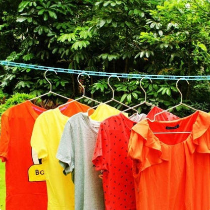 Windproof Nylon Clothes Line, Punch Free Drying Rope