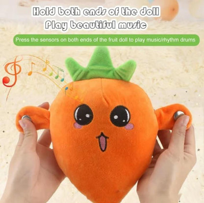 Touch Beat Fruit Plush Toy | Kids Educational Interactive Doll