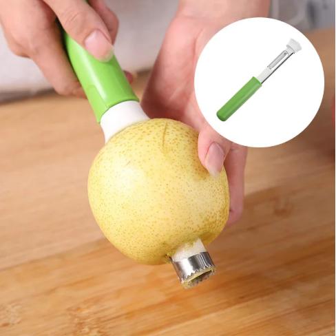 Push Out Fruit Core Easily! 2-in-1 Peeler & Corer For Apple & Pear