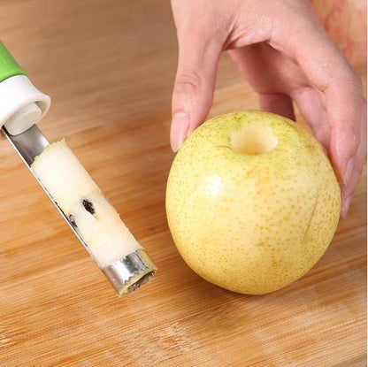 Push Out Fruit Core Easily! 2-in-1 Peeler & Corer For Apple & Pear