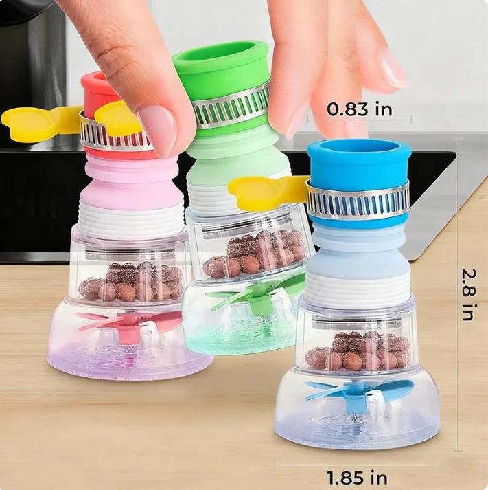 Rotatable Faucet Filter Extender – Kitchen Anti-Splash Water-Purifying Sprayer