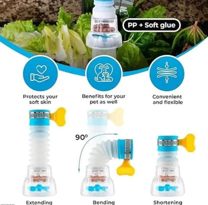 Rotatable Faucet Filter Extender – Kitchen Anti-Splash Water-Purifying Sprayer