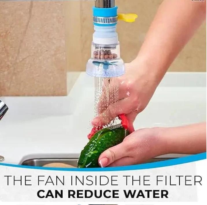 Rotatable Faucet Filter Extender – Kitchen Anti-Splash Water-Purifying Sprayer