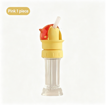 2-in-1 Dual-Caliber Mineral Water Bottle Straw Lid