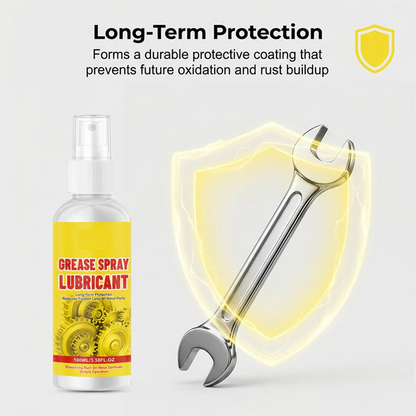 Rust-removing and lubricating spray
