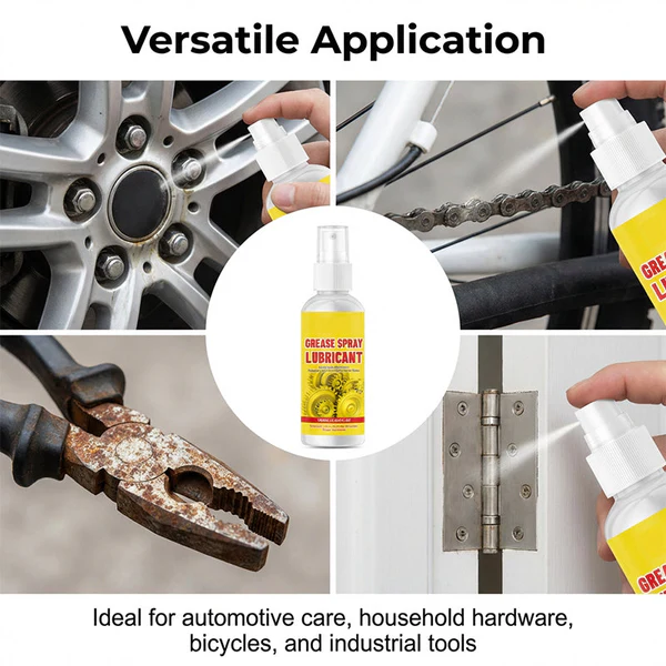 Rust-removing and lubricating spray