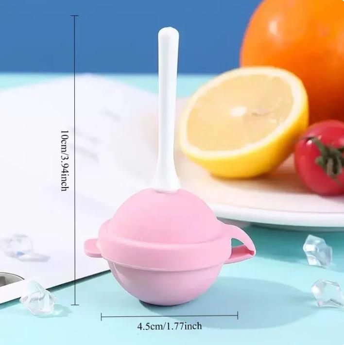 4 Colors Spherical Handheld Silicone Mini Ice Cream Molds