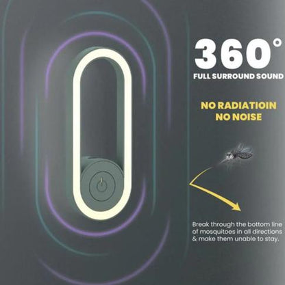 Ultrasonic Mosquito Repellent Night Light | Plug In Soft Glow Bedside Lamp