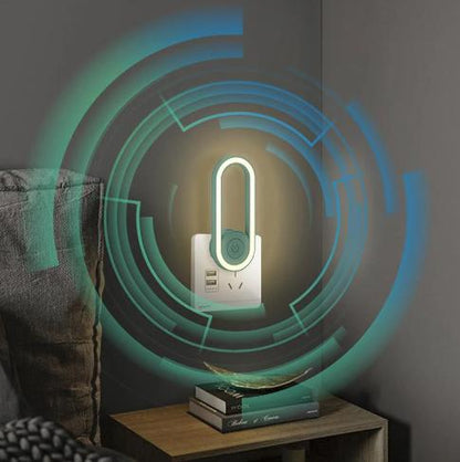 Ultrasonic Mosquito Repellent Night Light | Plug In Soft Glow Bedside Lamp