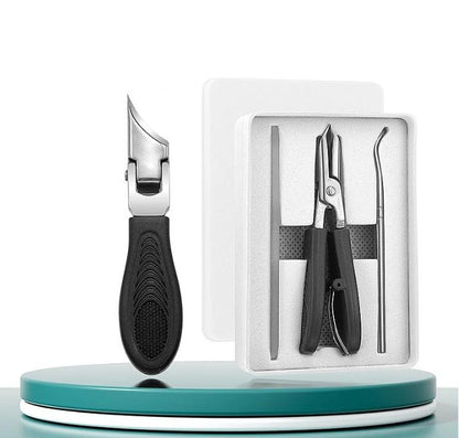 Professional Nail Groove Care 3Pcs Kit | Portable Stainless Steel Pedicure Storage Box