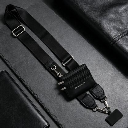 Phone Strap With Zippered Pouch