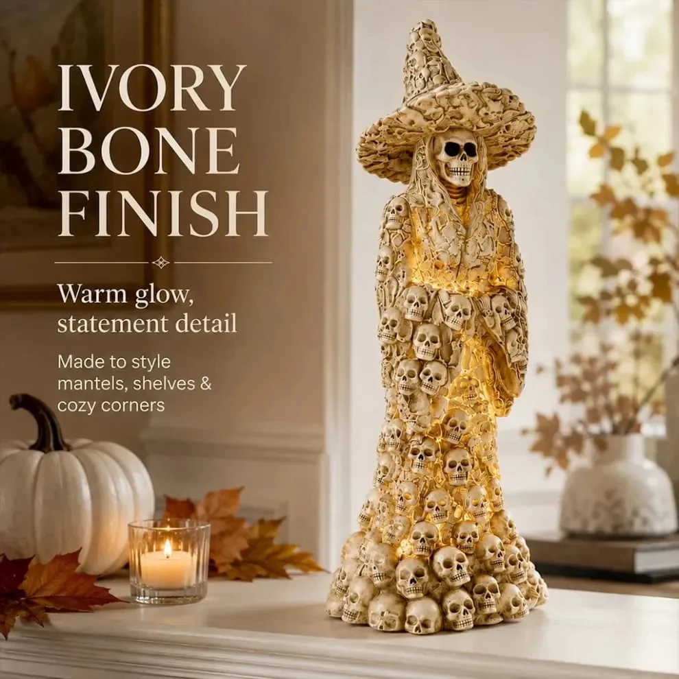 🔥Halloween Early Bird Sale🎃Skeleton Witch Ornament